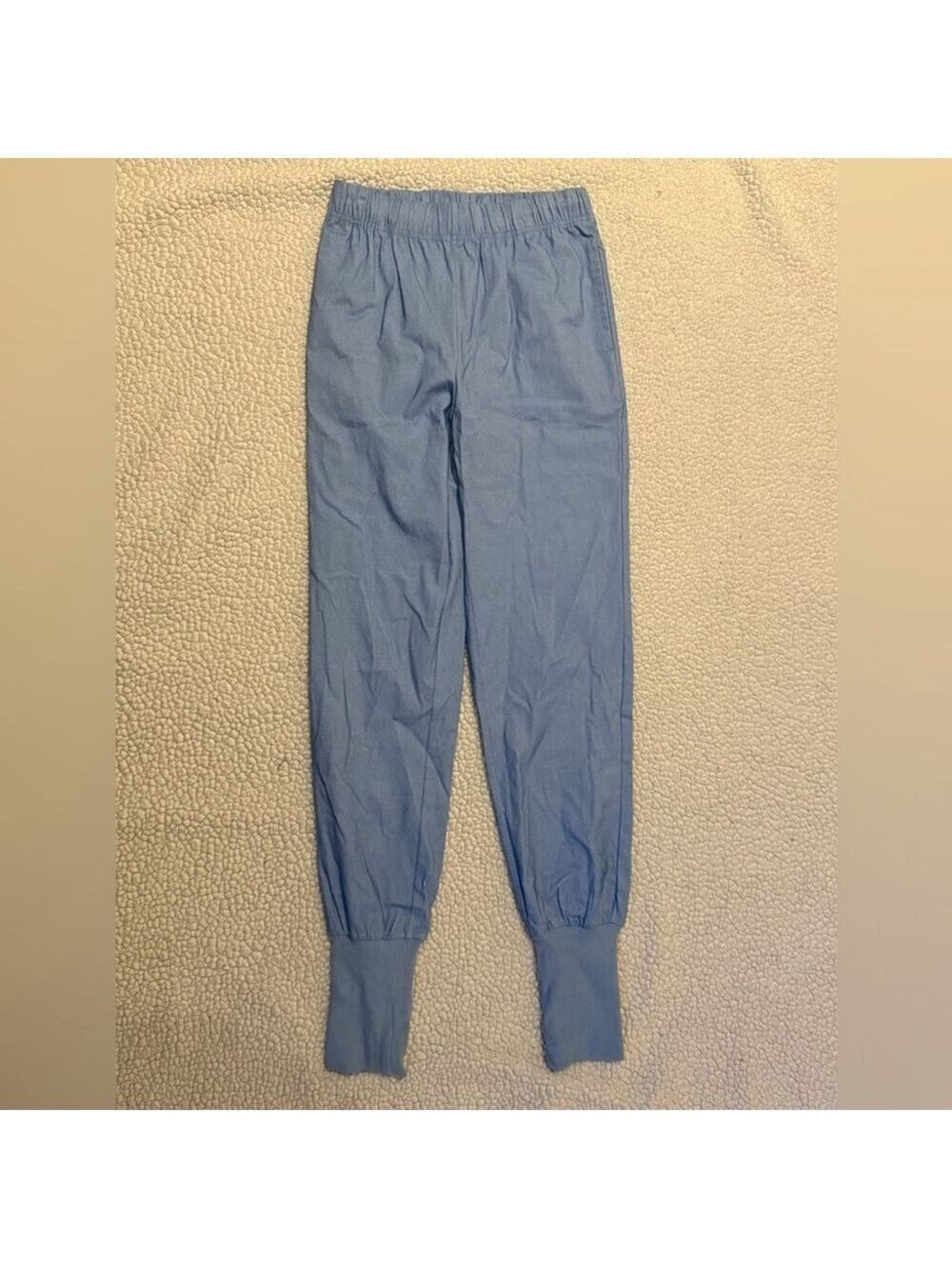Lulunico Blue Joggers Light Blue Elastic Waist Lounge Athleisure Pants Small - Picture 5 of 13